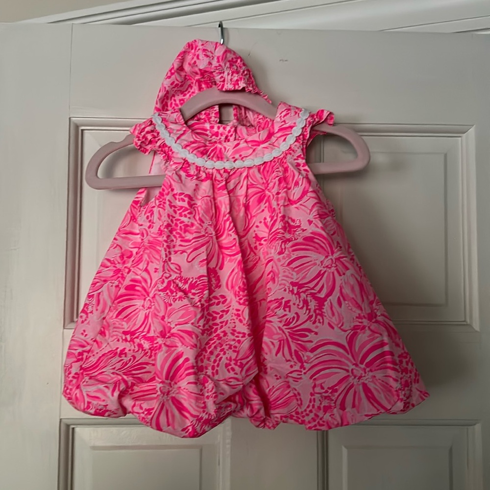 Lilly Pulitzer dress size 3-6 mo with matching bloomers